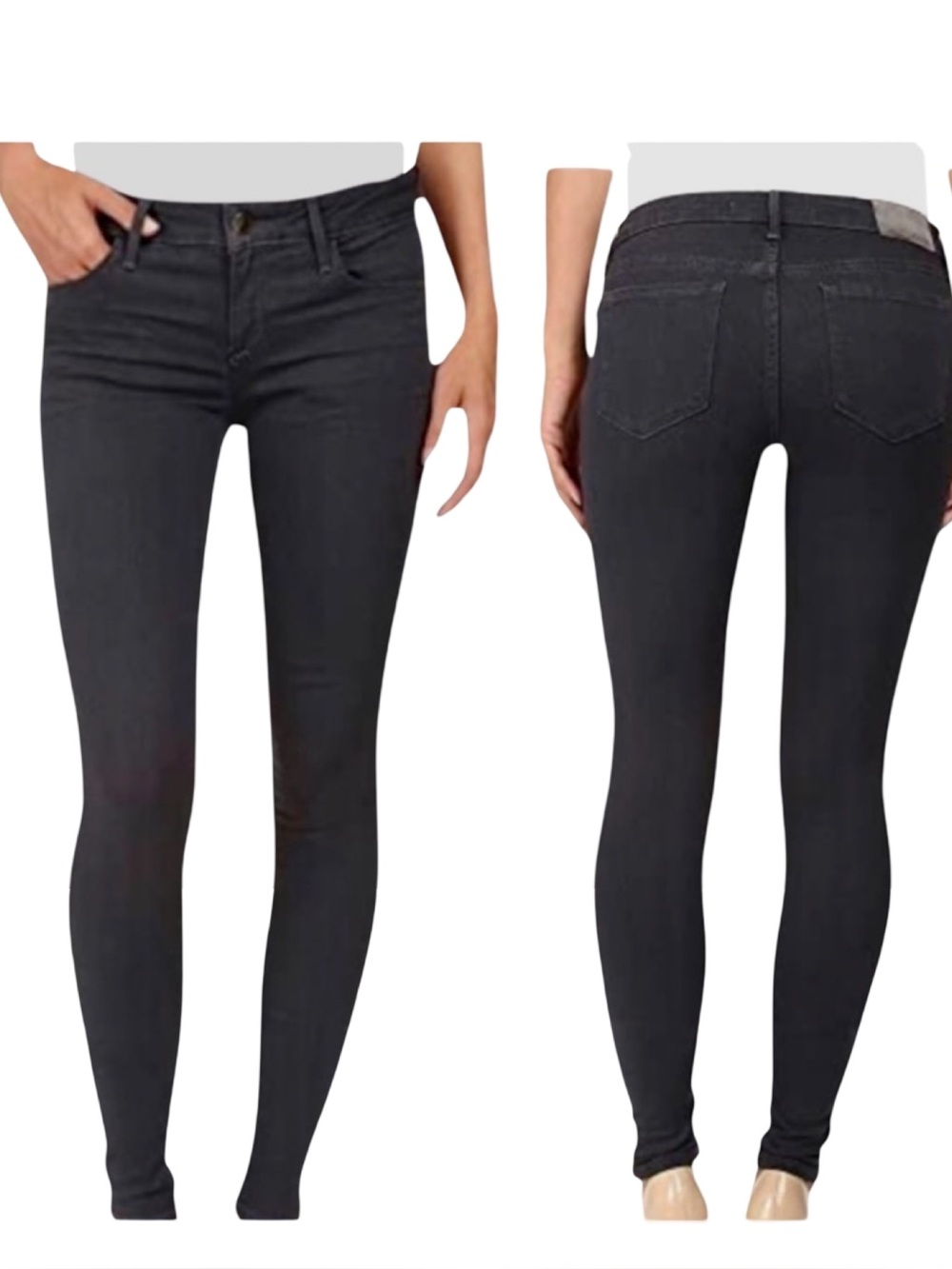JOE’S JEANS The Vixen Sassy Skinny Simona Mid-Rise Jeans Grey Size 26